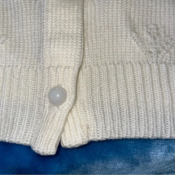 VINTAGE GIRLS LARGE 6X CARDIGAN BUTTON SWEATER - Picture 7 of 10